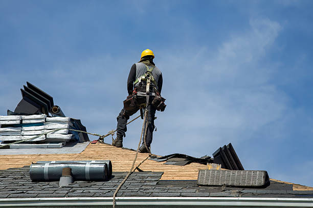 Professional Roofing technician working in Millersburg, PA
